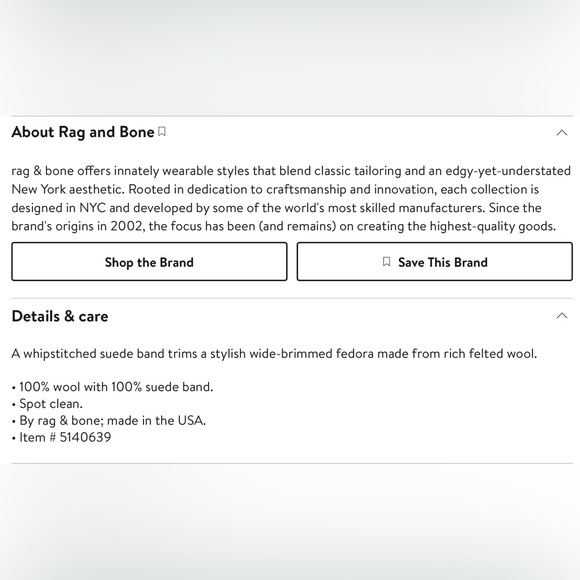 rag & bone Wide Brim Wool Fedora - Picture 3 of 3